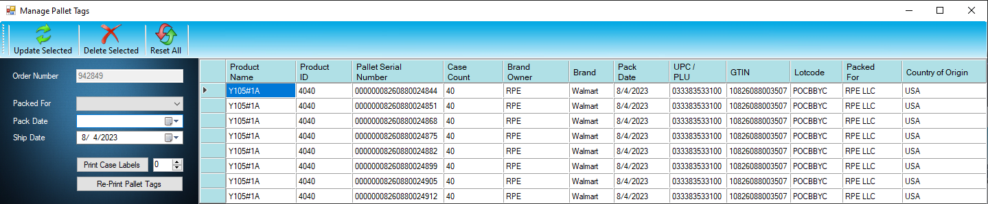 myPTI Manage Labels